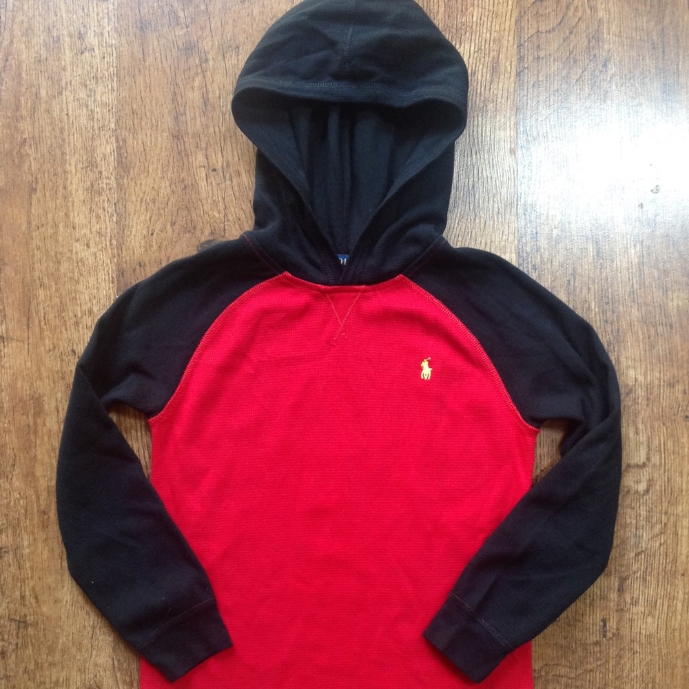 Little Boys hooded thermal shirt By Polo